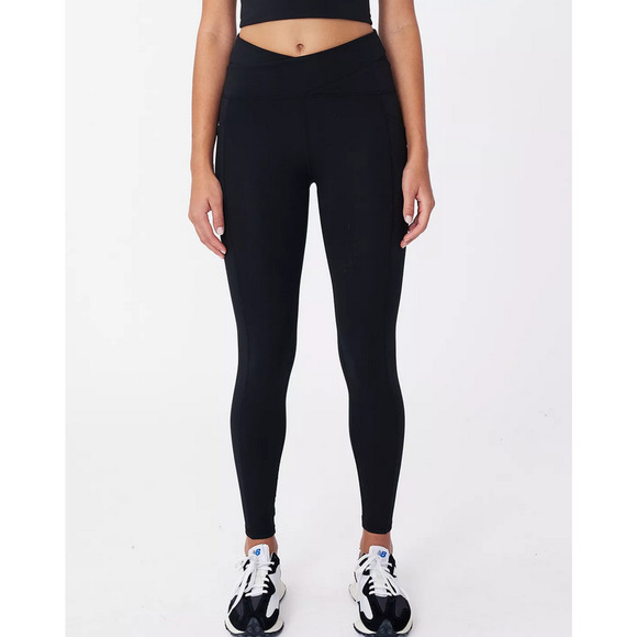 Cotton On Body Ultra Soft Cross Over Full Length Tight Pants Black Size XS 2315 - Picture 1 of 1